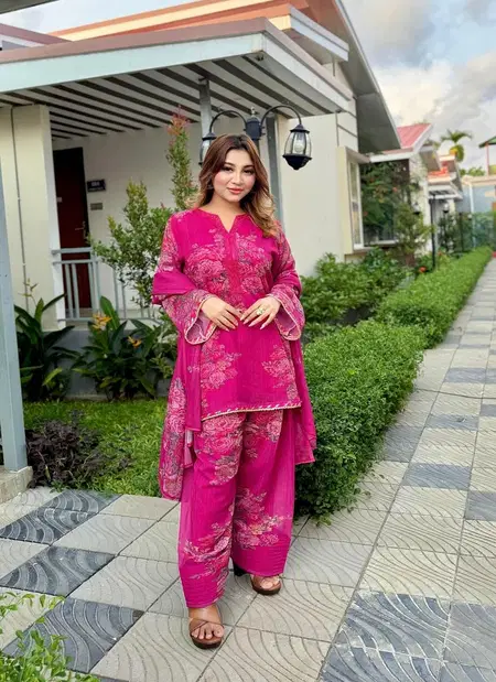 Jf 008 Pure Faux Georgette With Digital Print Salwar Kameez Wholesale In India